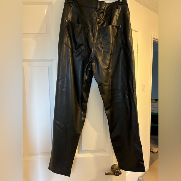 NWOT Zara Leather Pants - Picture 2 of 3